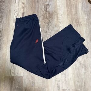 adidas Men's Navy Joggers with Red Accent